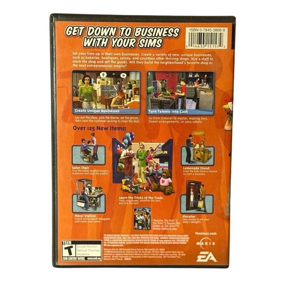 The Sims 2 Open for Business PC Expansion Pack EA 2006 Windows CD-ROM - Picture 2 of 4